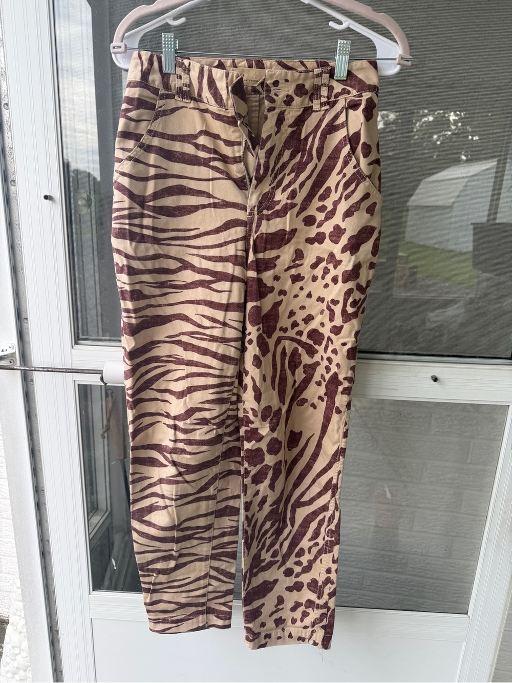 Anthro Animal Print Pants - Stylish Patterned Trousers